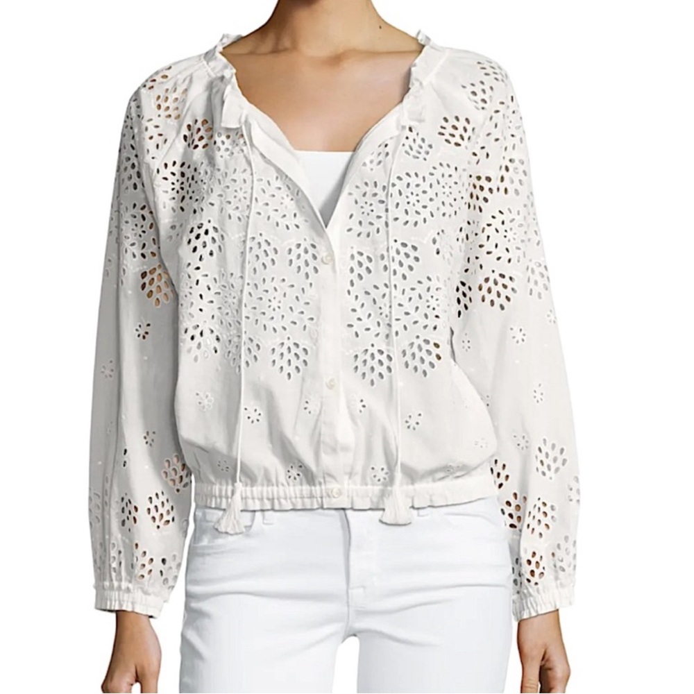 Theory Maryana Vintage Eyelet Blouse